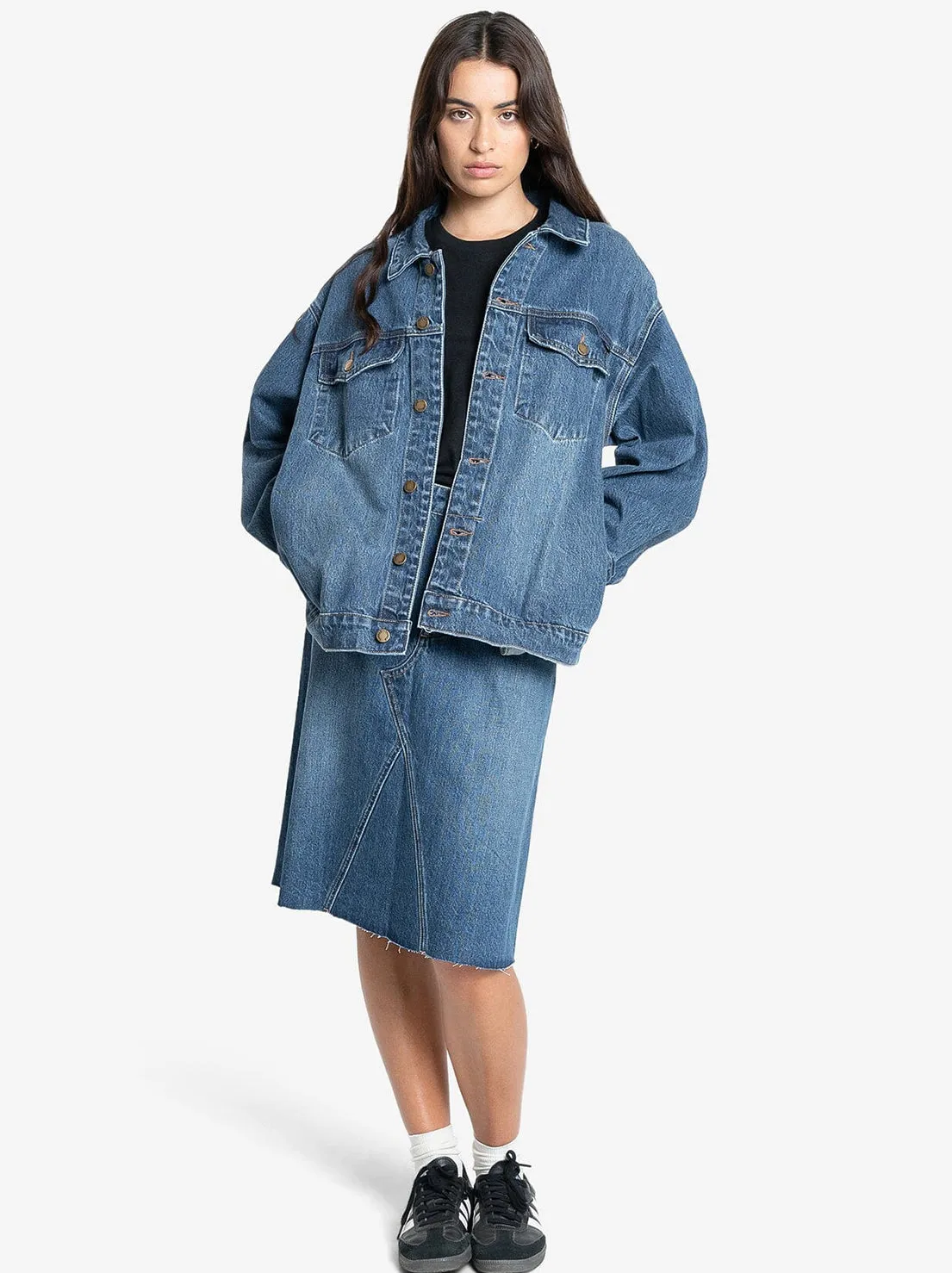 Thrills - Morgan Denim Jacket - Roadhouse Blue