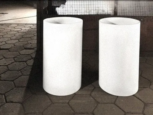 Toka Lite Jess - Cylindrical Pedestal Stone Basin - 830mm - CSB83