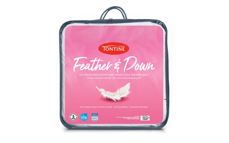 Tontine 15/85 Feather & Down Quilt – All Seasons – Queen
