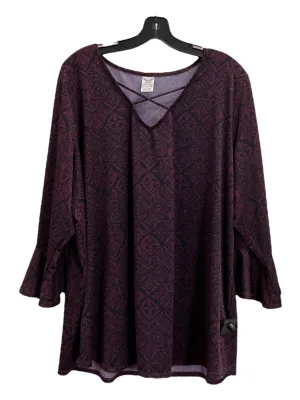 Top 3/4 Sleeve By Faded Glory  Size: 3x