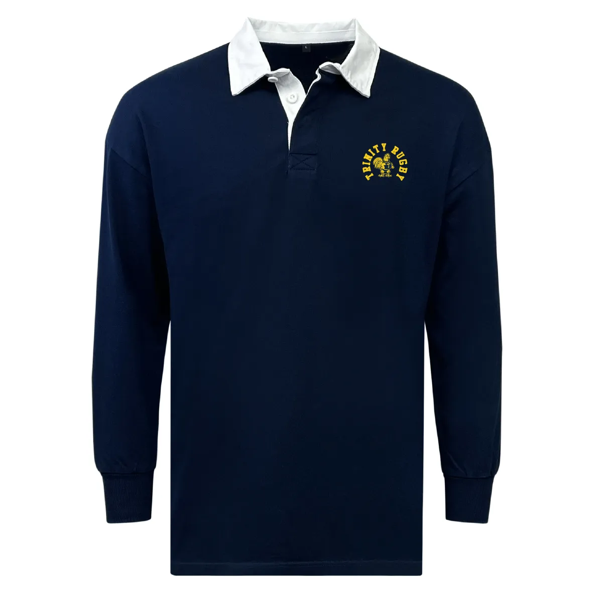 Trinity College Classic Long Sleeve Solid Rugby Jersey