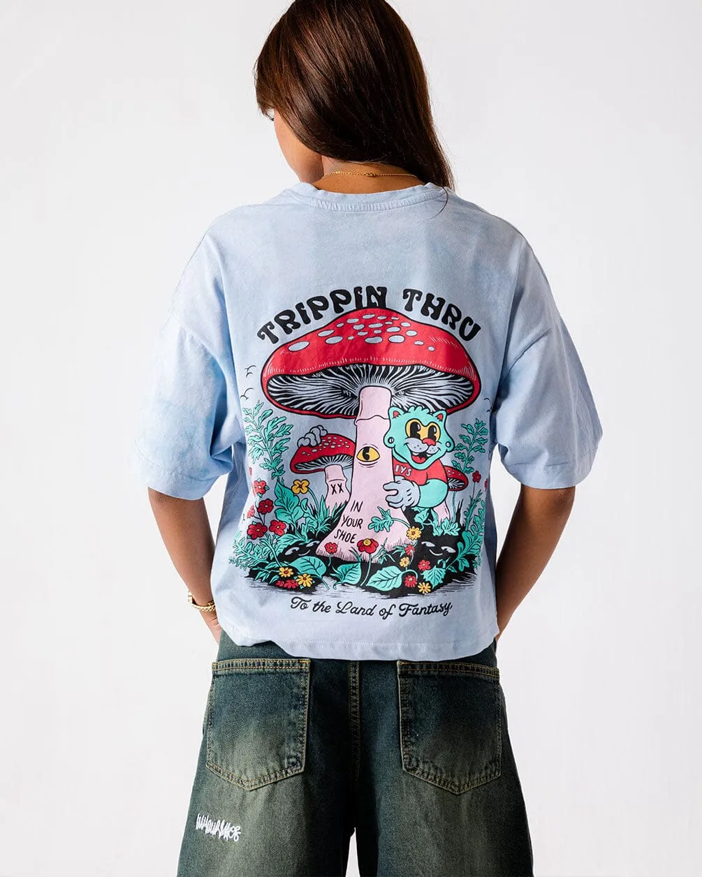 Trippin Thru Cropped Tee