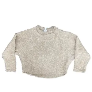 Tru Luv Shaggy Boxy Pullover - Oatmeal