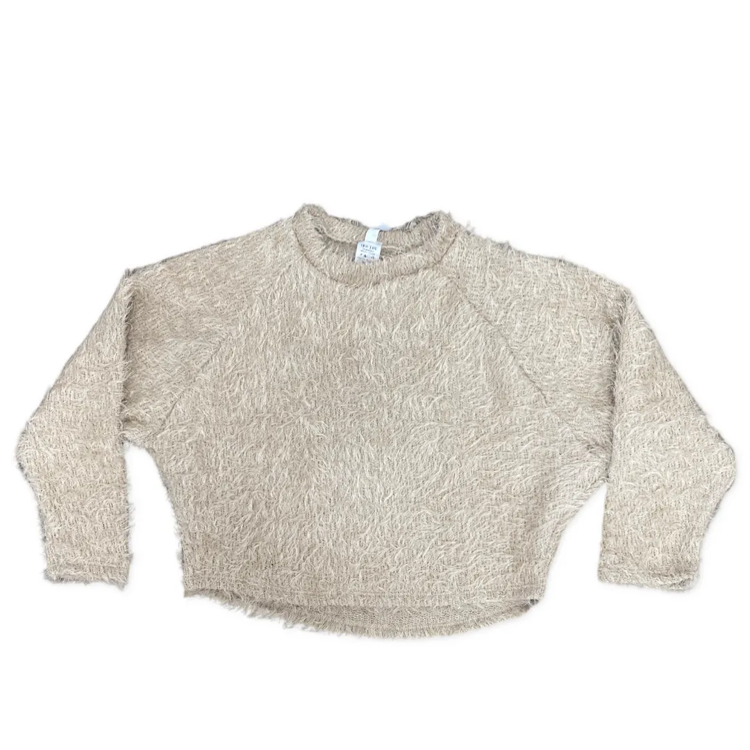 Tru Luv Shaggy Boxy Pullover - Oatmeal