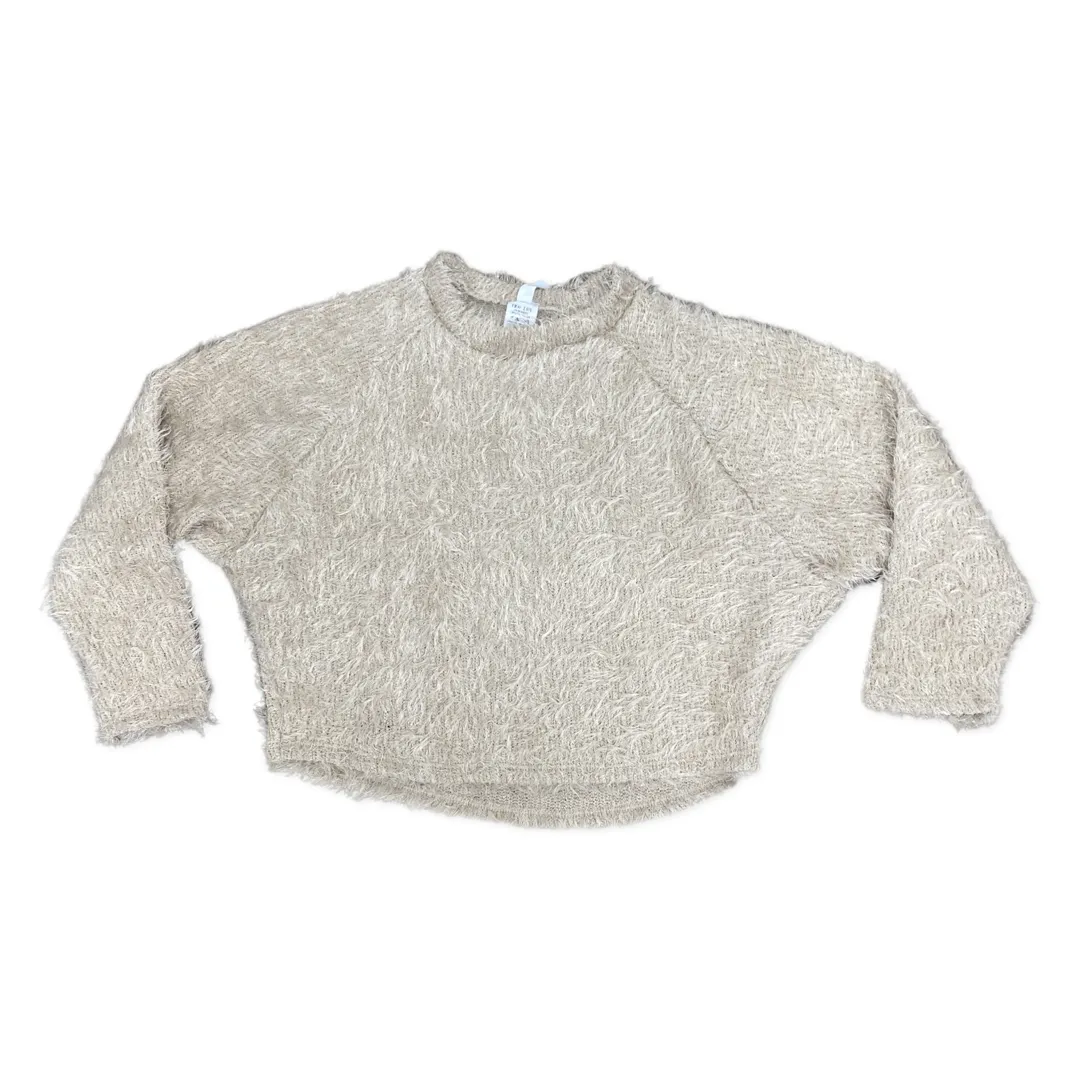 Tru Luv Shaggy Boxy Pullover - Oatmeal
