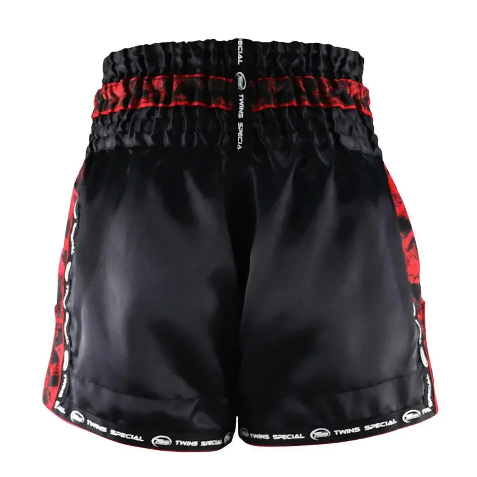 Twins Black Skull Muay Thai Shorts