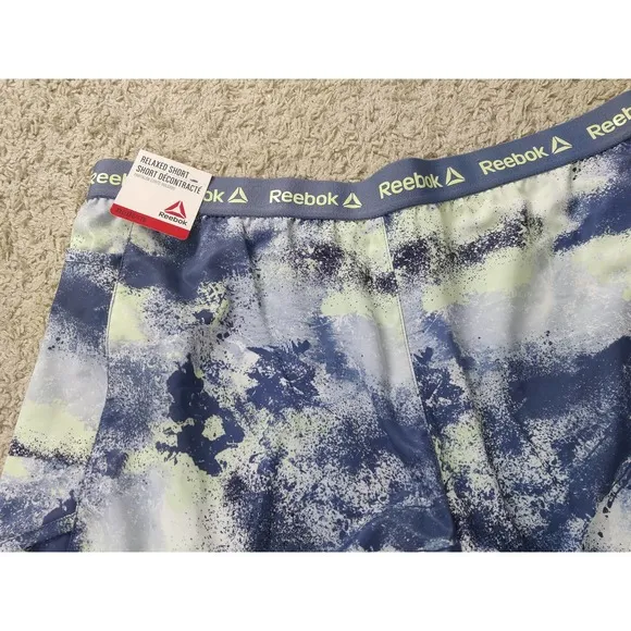 (V7) Reebok Relaxed Shorts BLUE INDIGO Womens XXL NWT