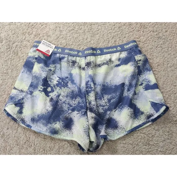 (V7) Reebok Relaxed Shorts BLUE INDIGO Womens XXL NWT
