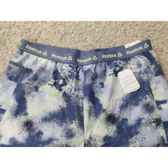 (V7) Reebok Relaxed Shorts BLUE INDIGO Womens XXL NWT