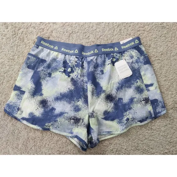 (V7) Reebok Relaxed Shorts BLUE INDIGO Womens XXL NWT