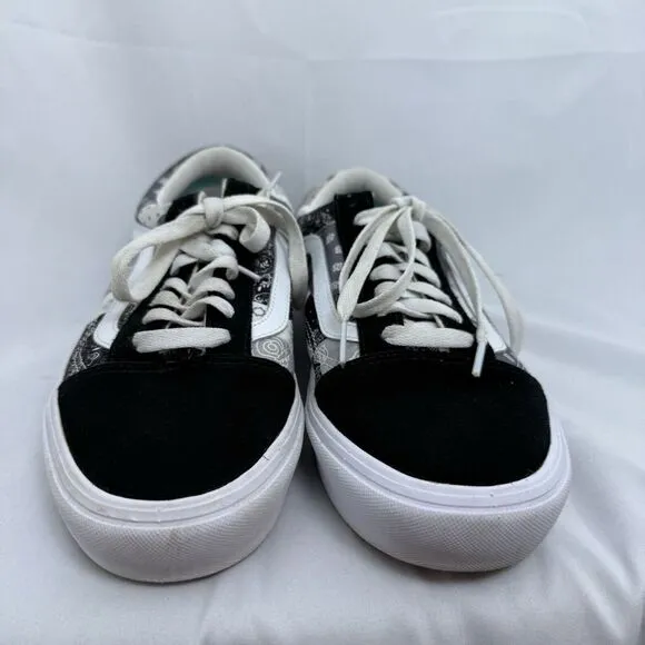 Vans Customs Paisley Patchwork Comfy Cush Old Skool Low Top‎ Men's 8.5 Womens 10