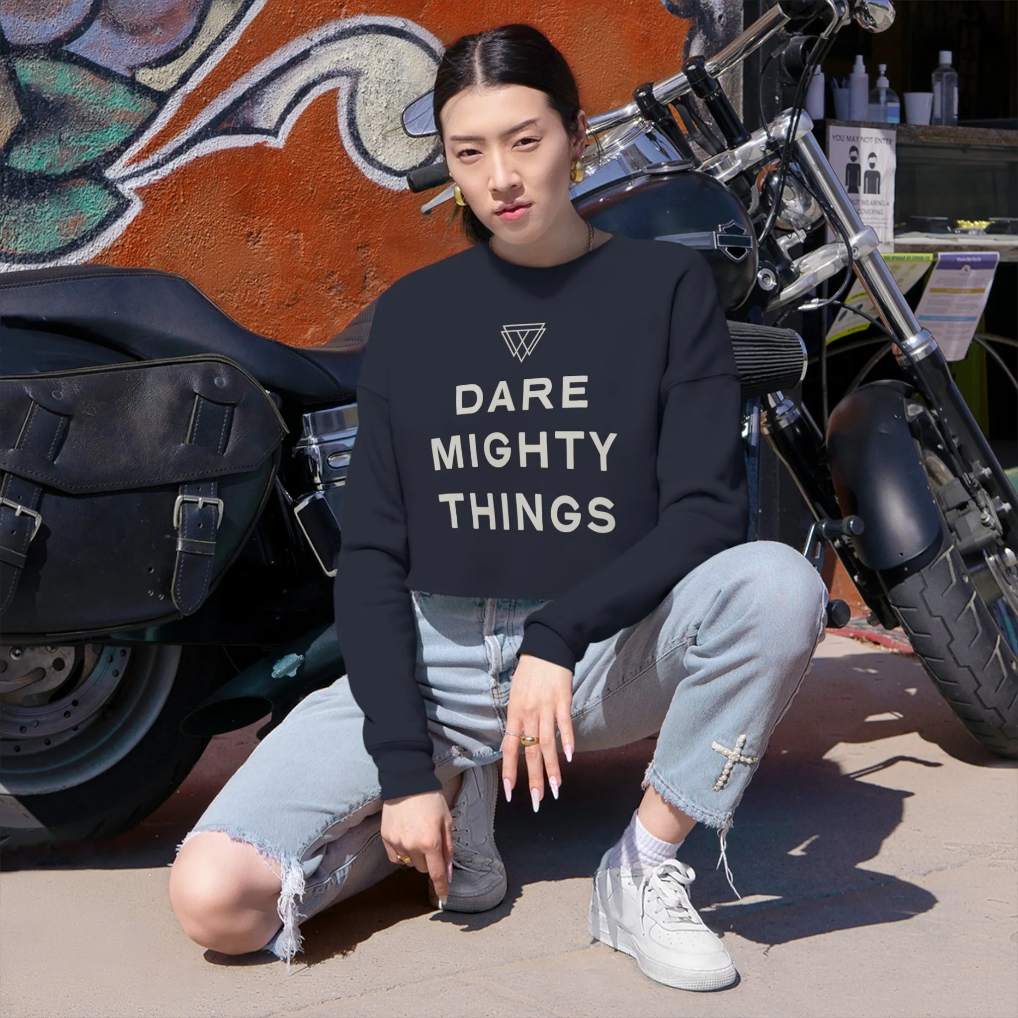 Veda Warrior - Women's Cropped Sweatshirt
