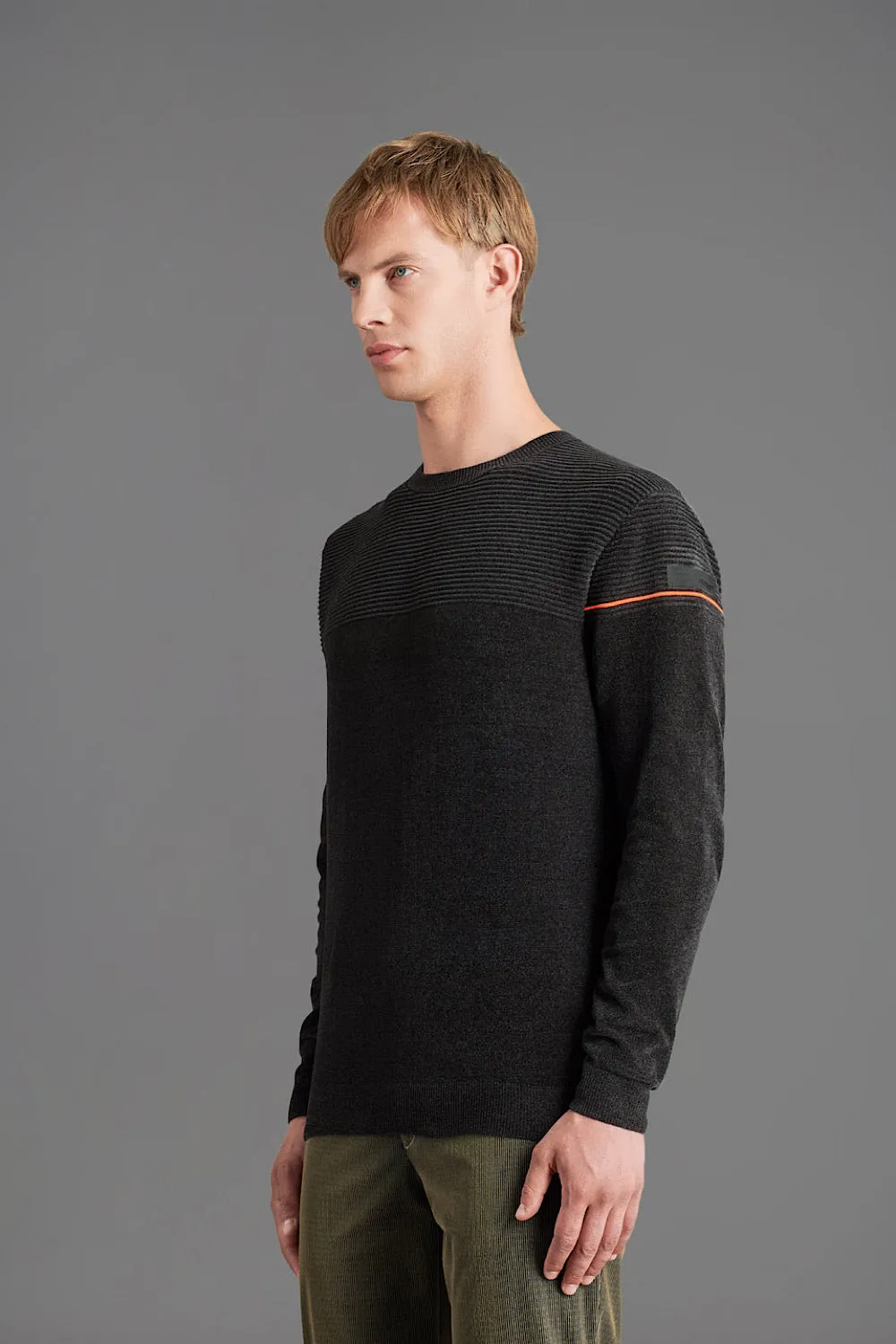 VELVET OTTOMAN ROUND KNIT