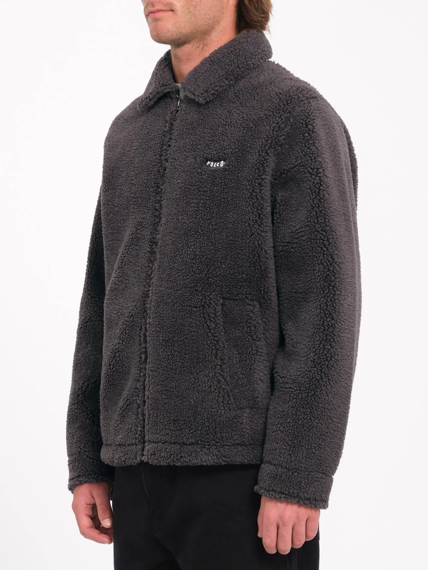 Veste Sherpa Zippée Edwart ll - ASPHALT BLACK