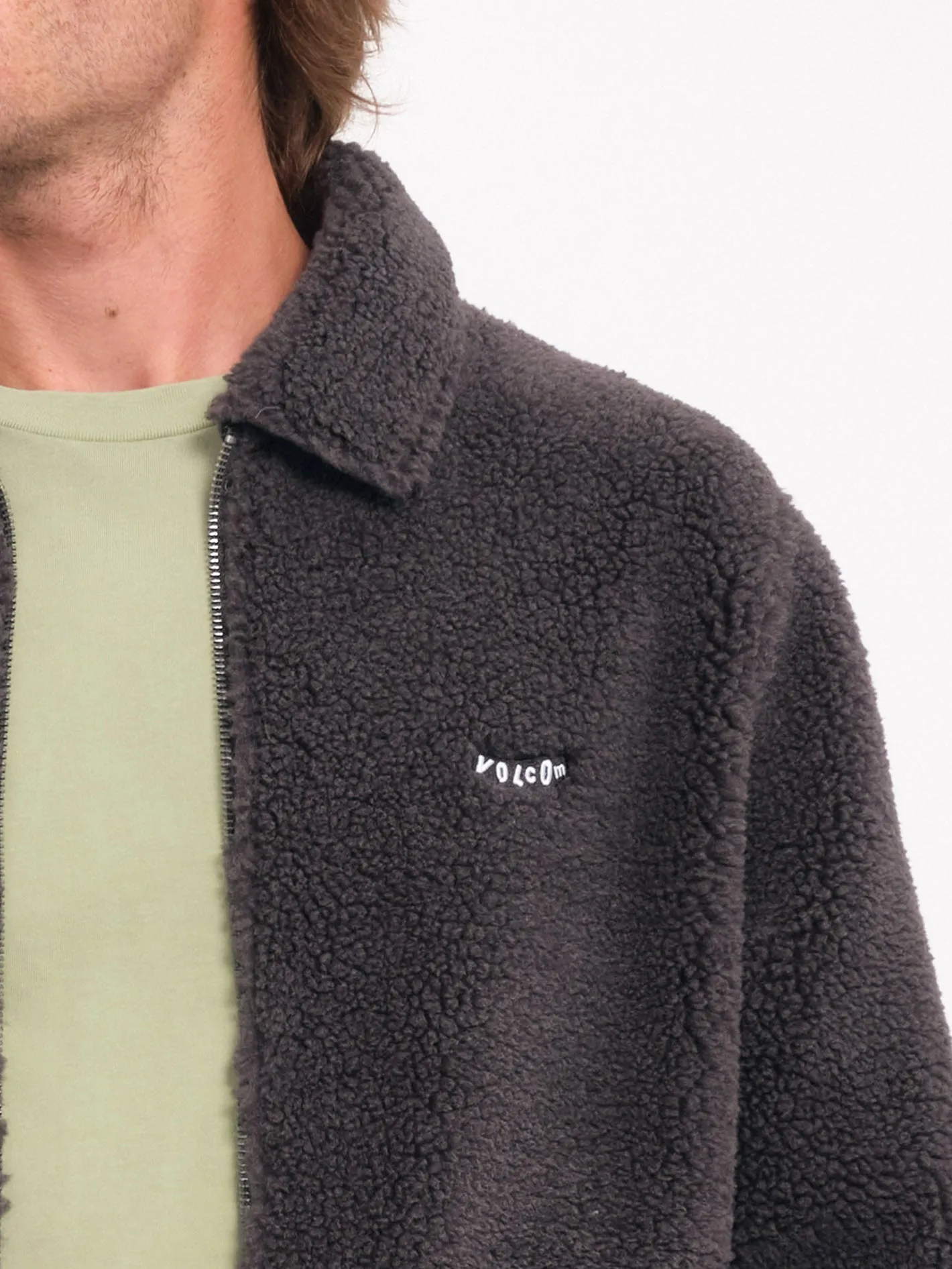 Veste Sherpa Zippée Edwart ll - ASPHALT BLACK