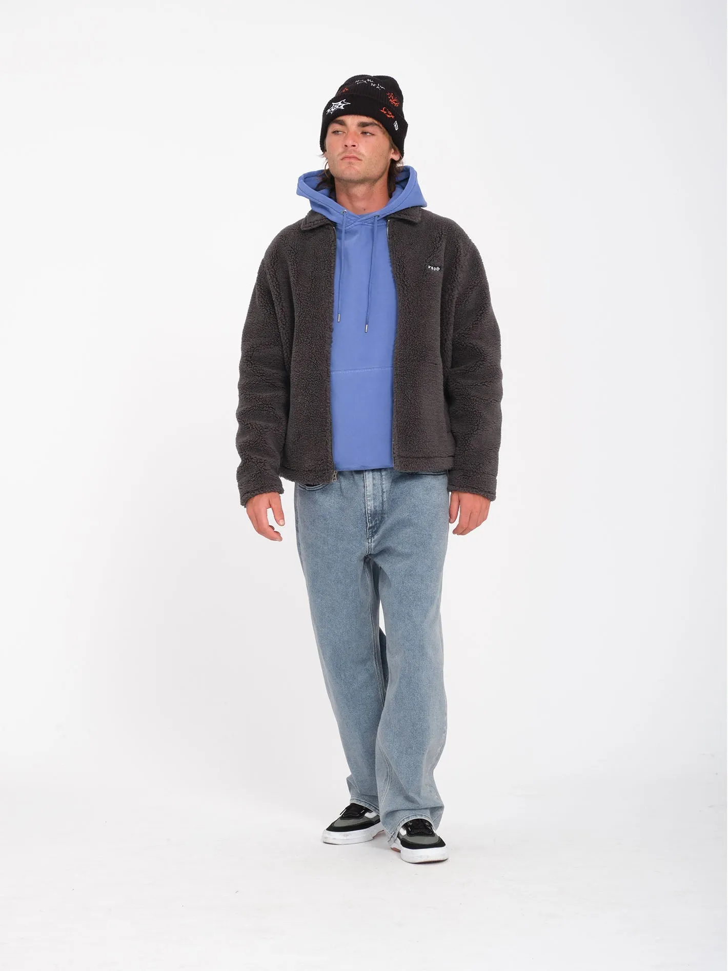 Veste Sherpa Zippée Edwart ll - ASPHALT BLACK