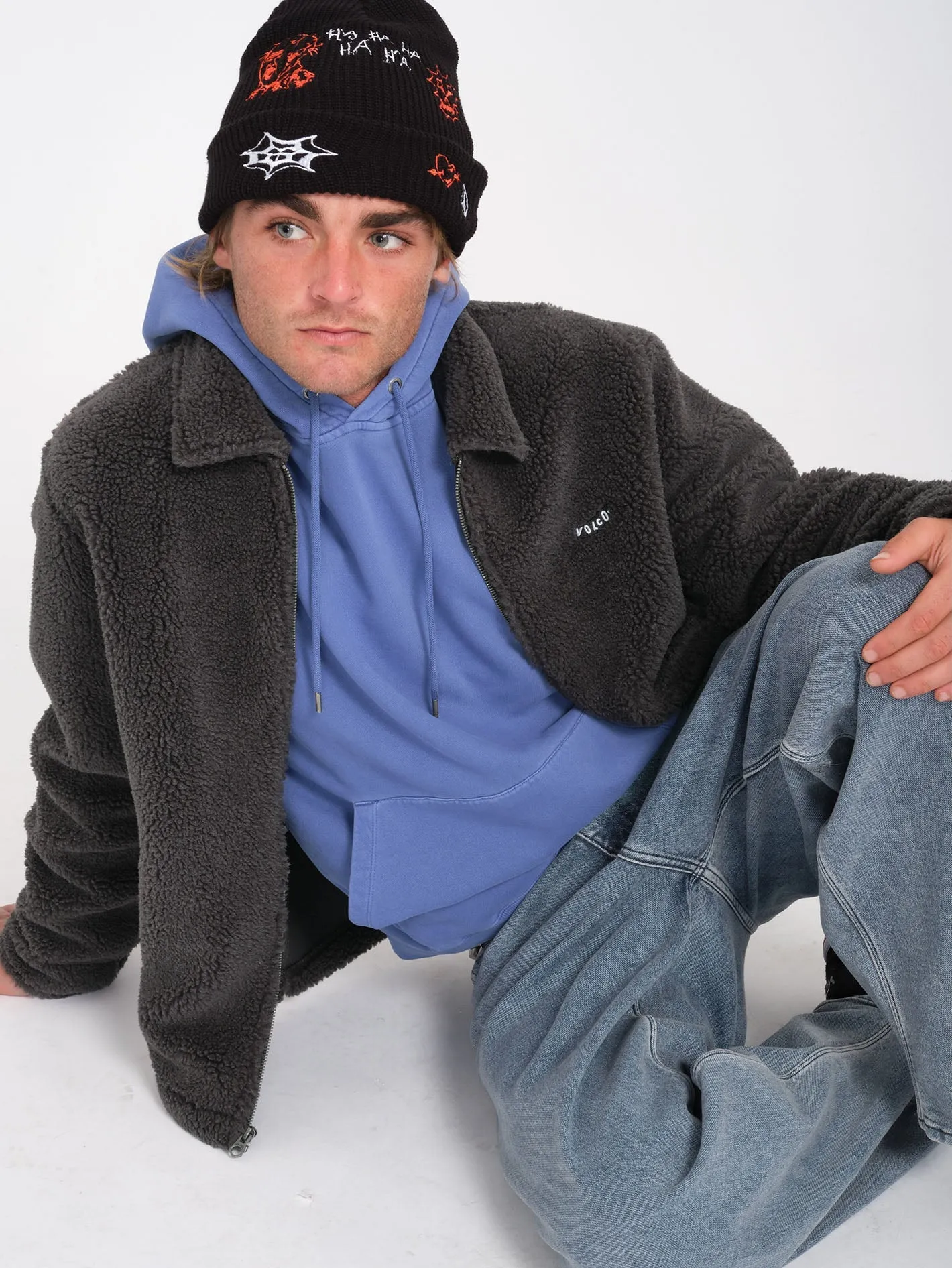 Veste Sherpa Zippée Edwart ll - ASPHALT BLACK