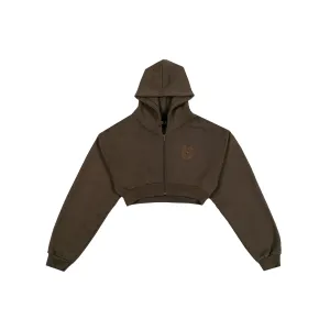 Vitals Cropped Zip in Oak