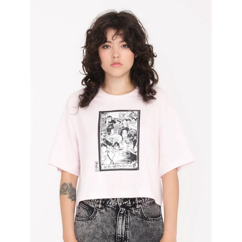 VOLCOM DRUMSTONE TEE - LILAC ASH