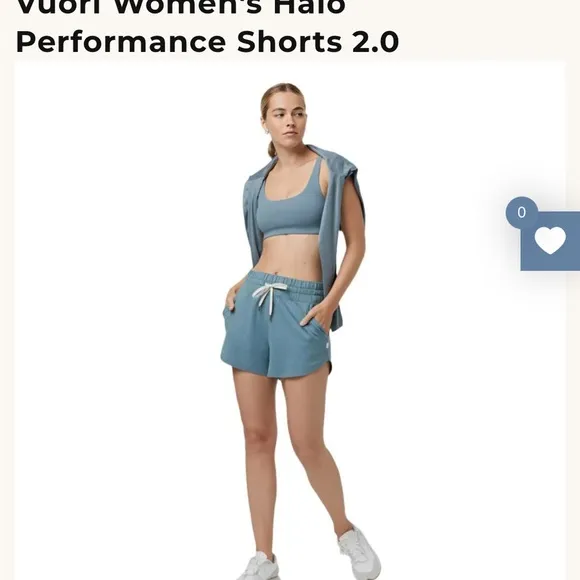 Vuori Women's Boyfriend short  size SMALL EUC