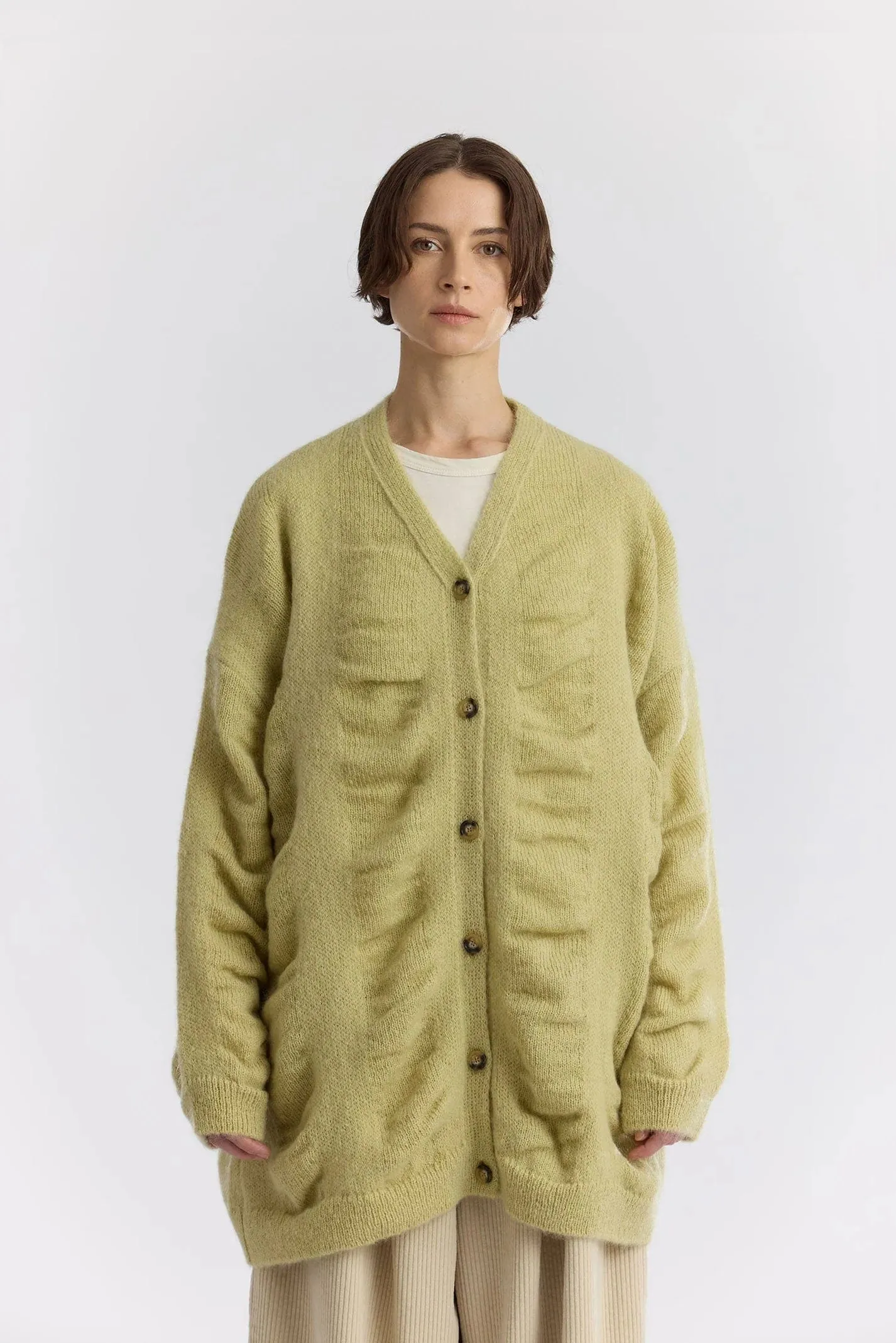 Waterfall Cardigan | Lime