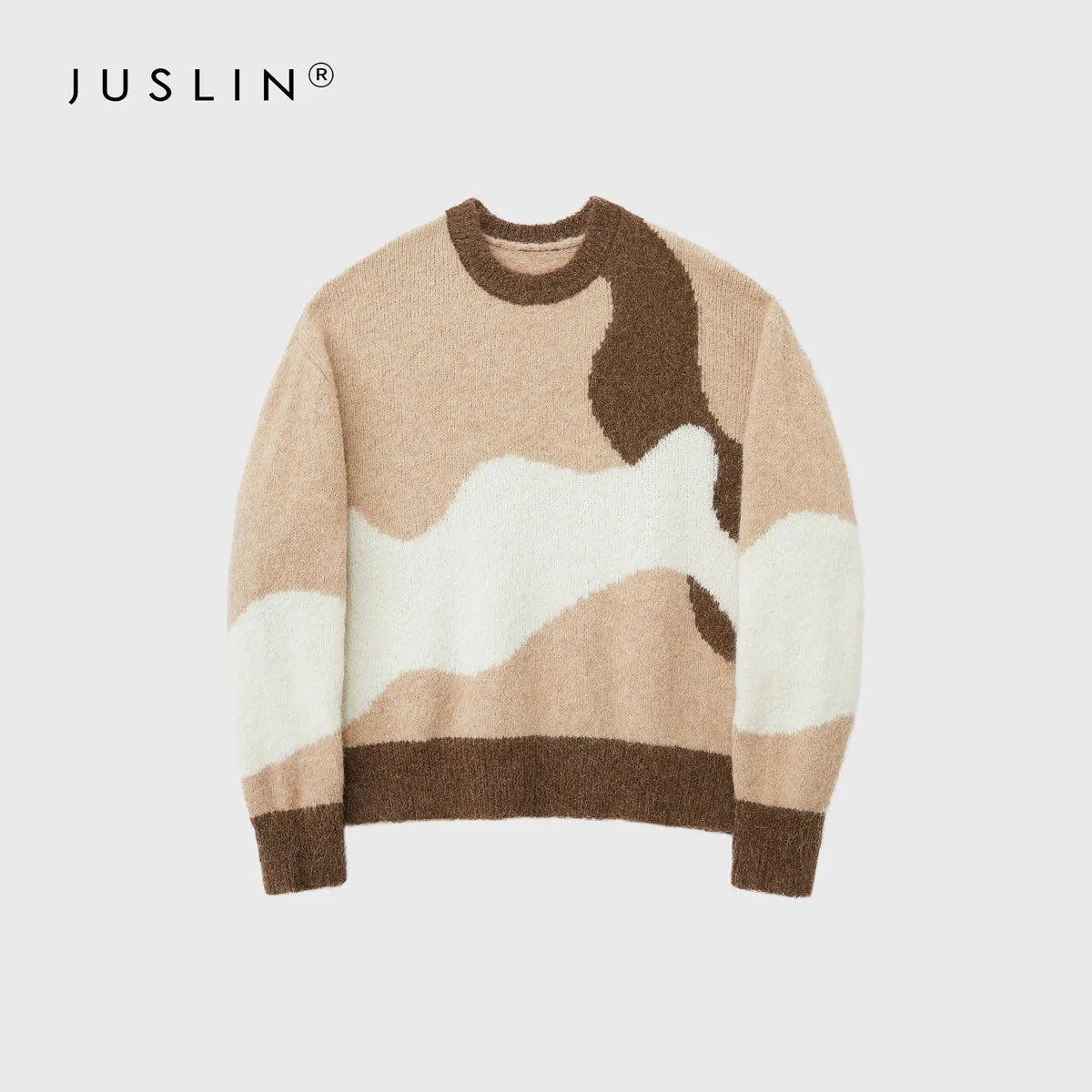 Wavy Intarsia Sweater