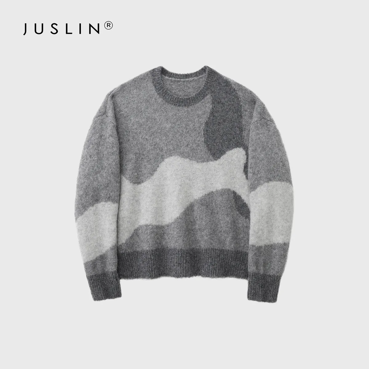 Wavy Intarsia Sweater