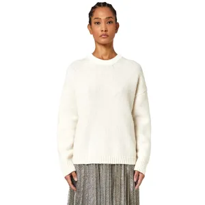 White Recycled Wool Women Sweater