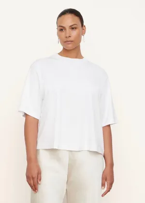 Wide Sleeve Crop Tee (Optic White)