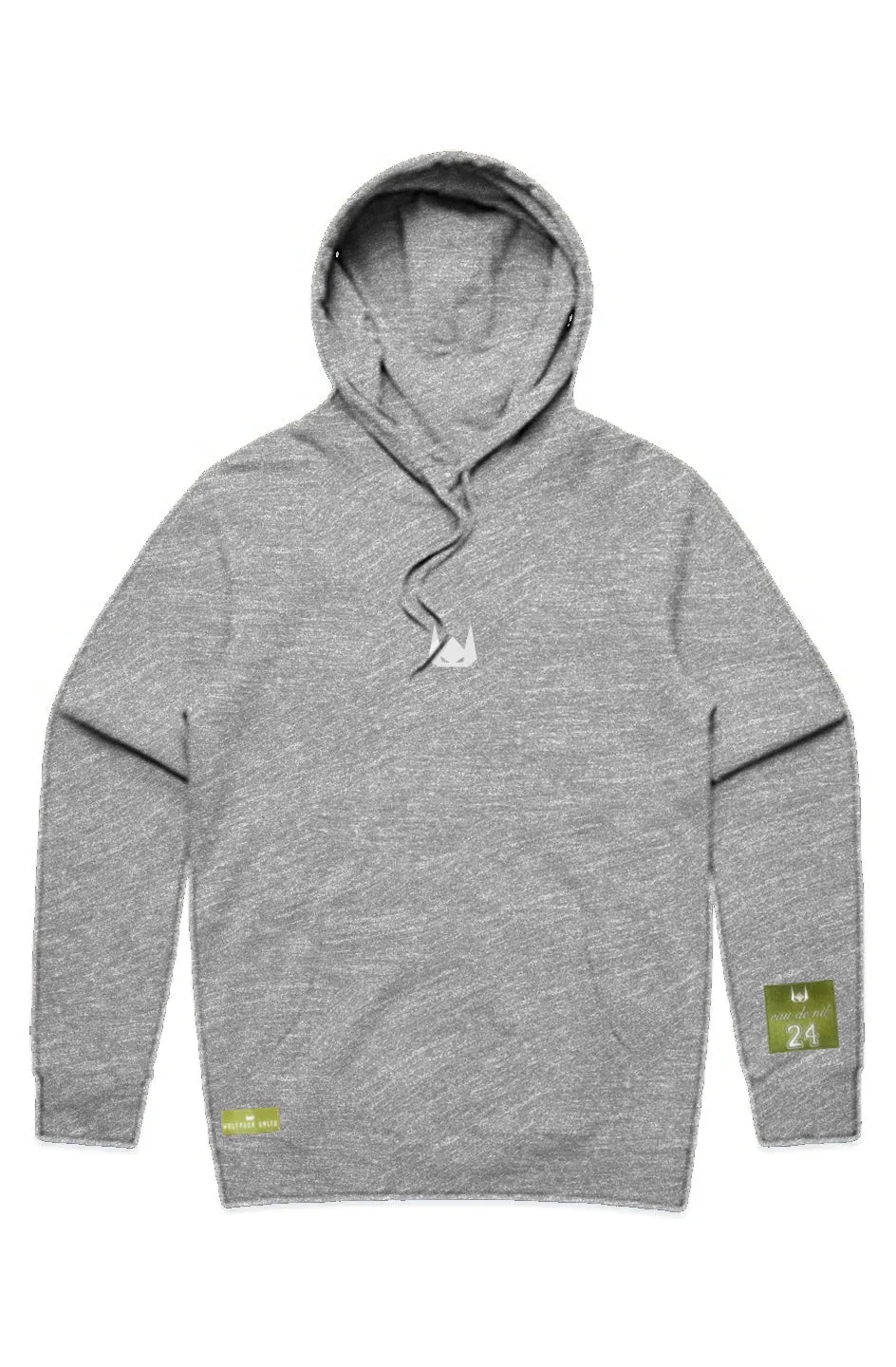 WOLFPACK UNLTD "STENCIL" PREMIUM HEAVYWEIGHT HOODIE | ATHLETIC GRAY