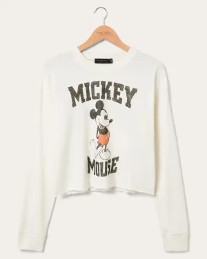 Women's Classic Mickey Flea Market Cropped Fleece