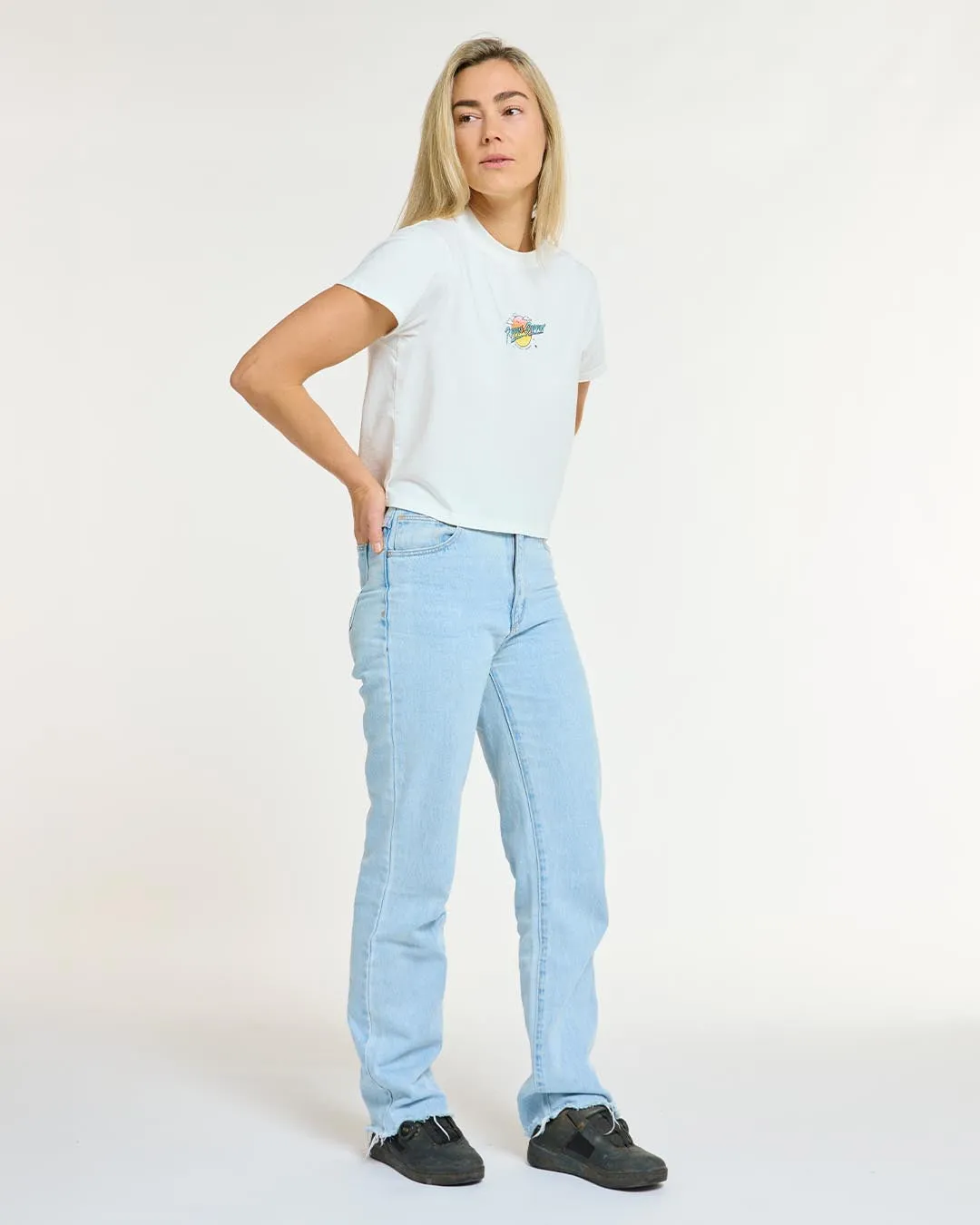 Womens Cotton Crop | Decade of DHaRCO White