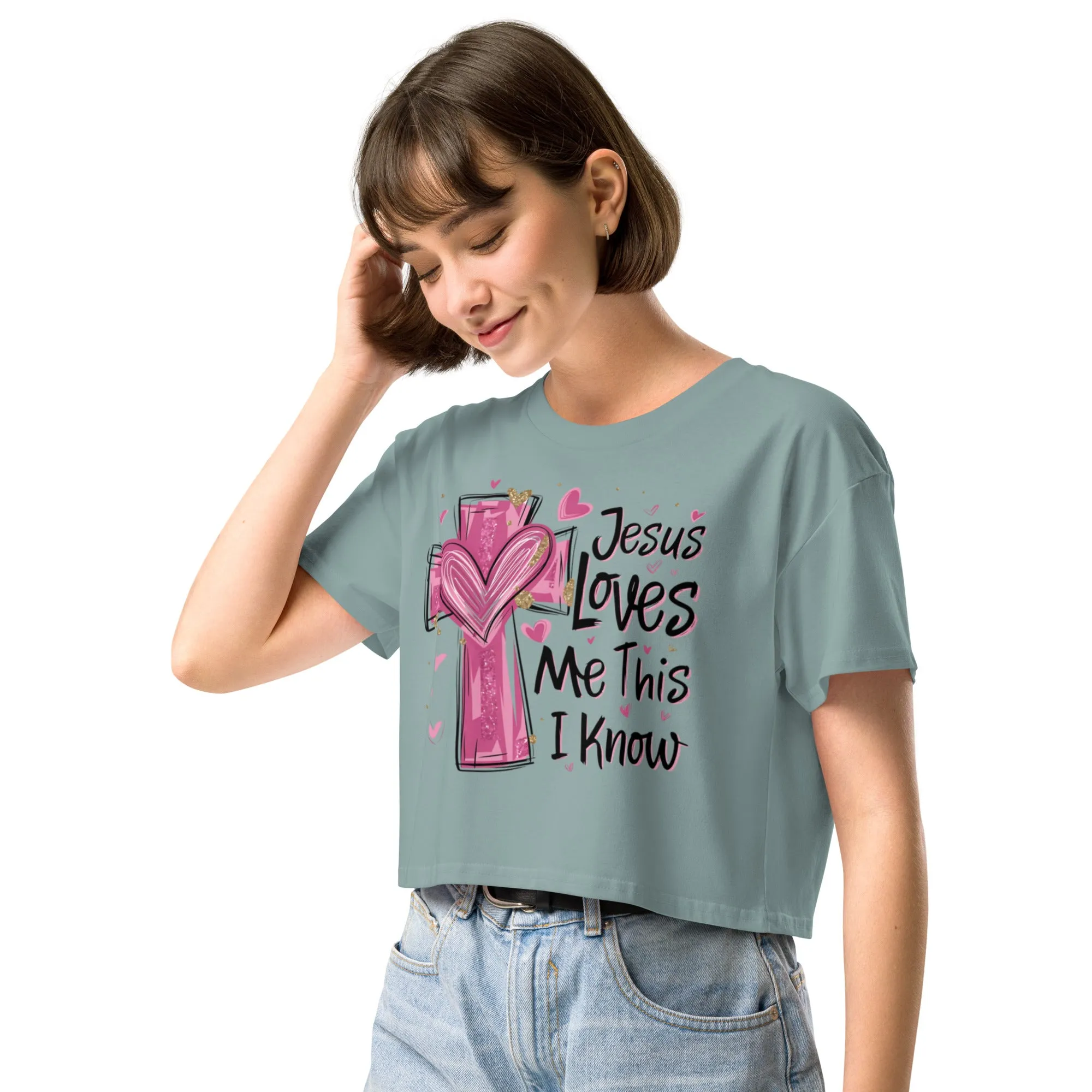 Women’s crop top, pajama top, xs to xl