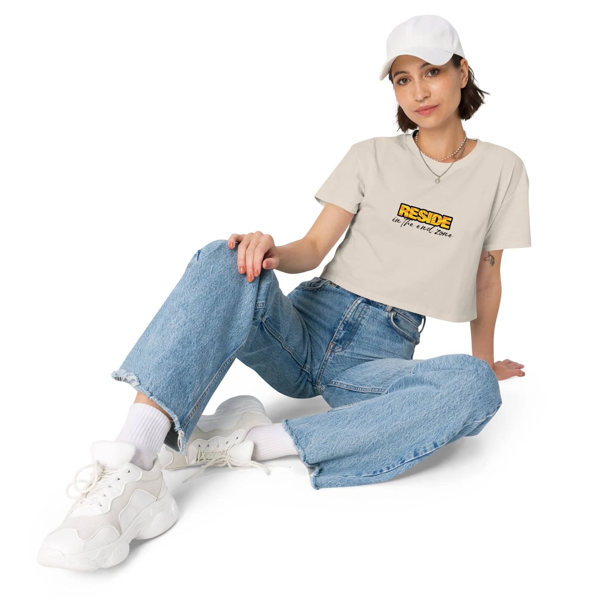 Women’s Crop Top - Reside in the End Zone