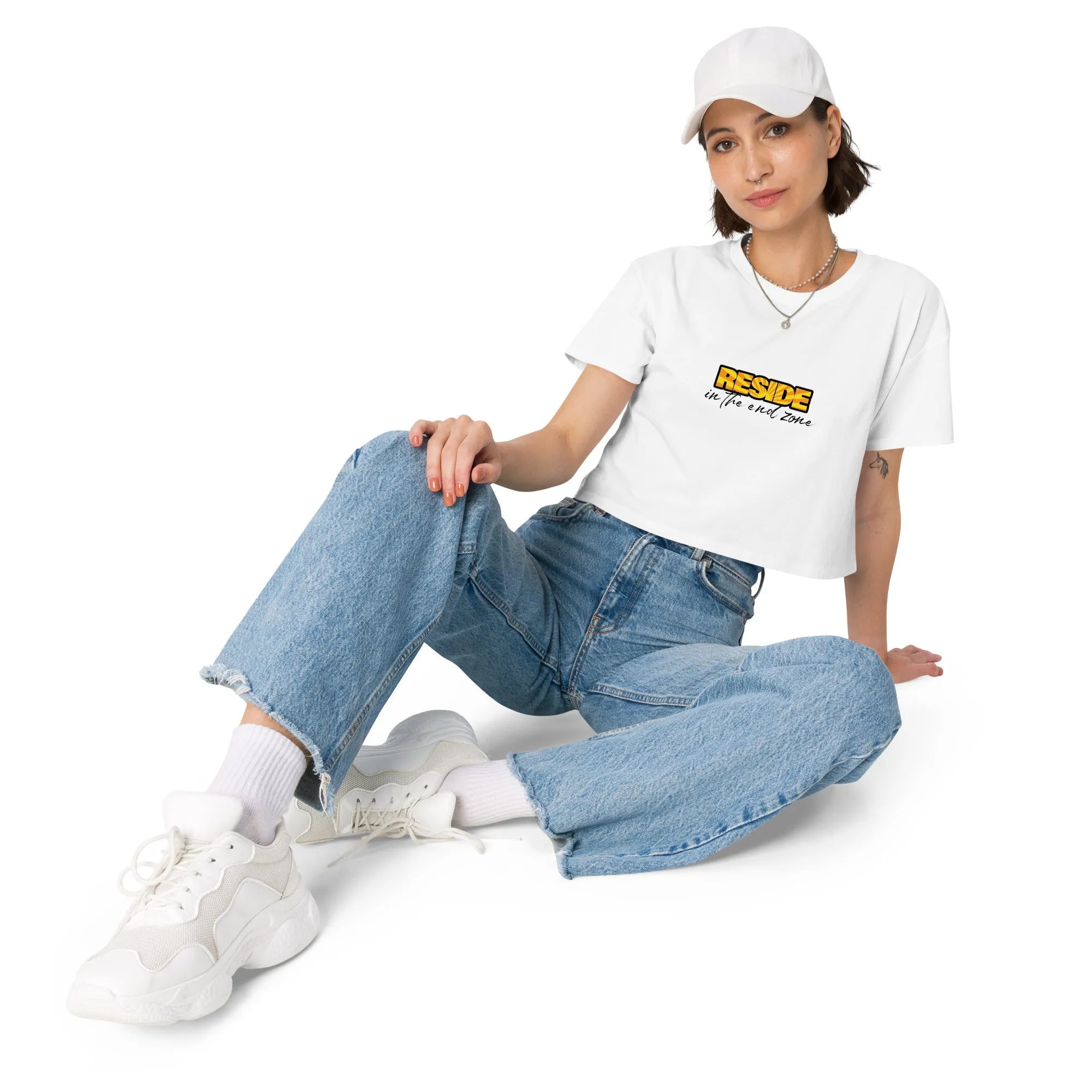 Women’s Crop Top - Reside in the End Zone
