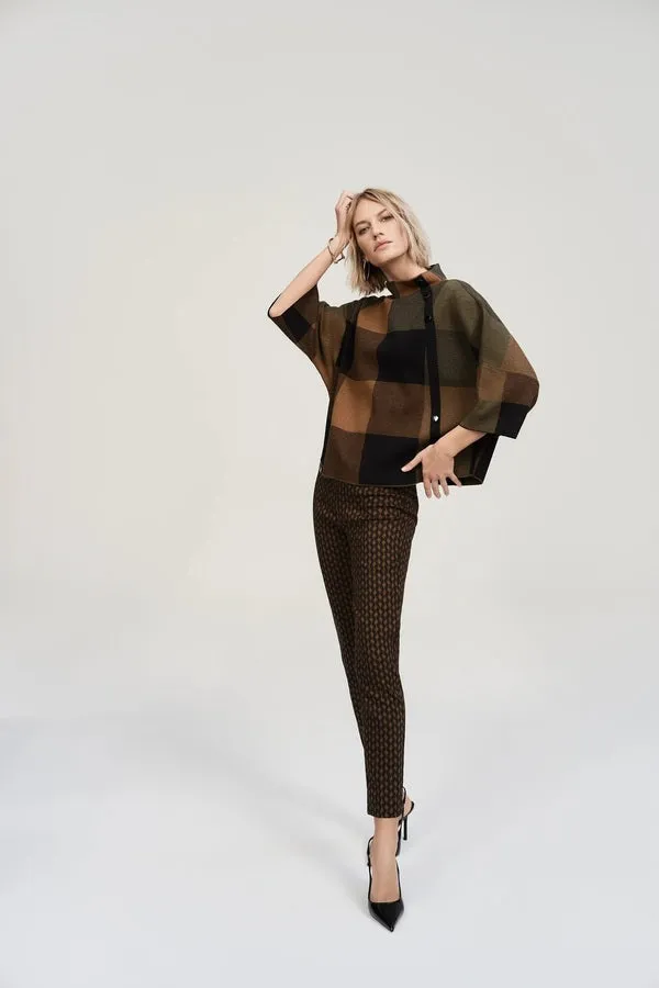Women's Joseph Ribkoff | High Neck Dolman Top | Brown
