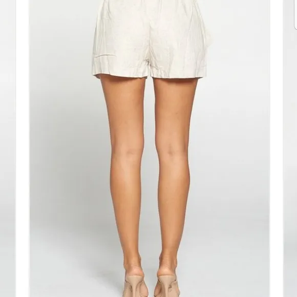 Womens Khaki Shorts Attached Fanny Pak And Pocket