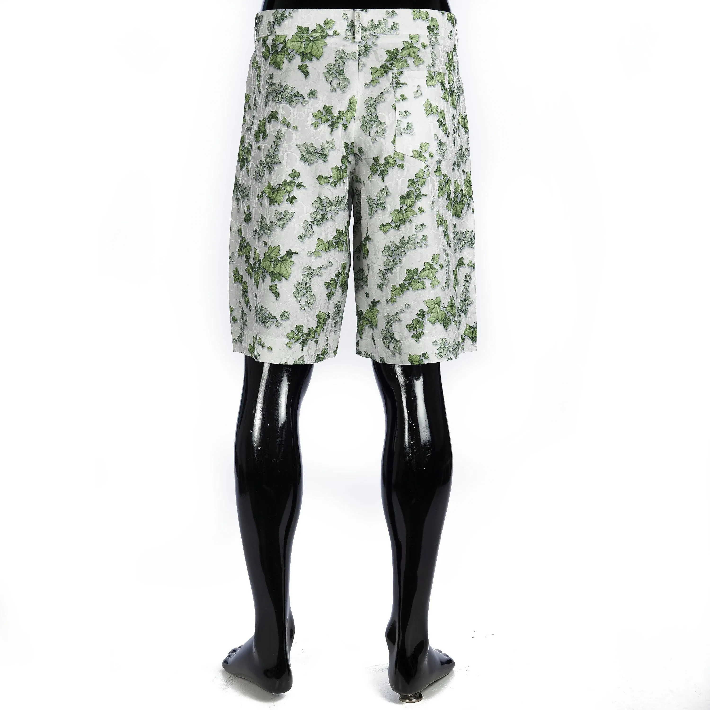 x AMOAKO BOAFO Bermuda Shorts In White Dior Oblique Jacquard