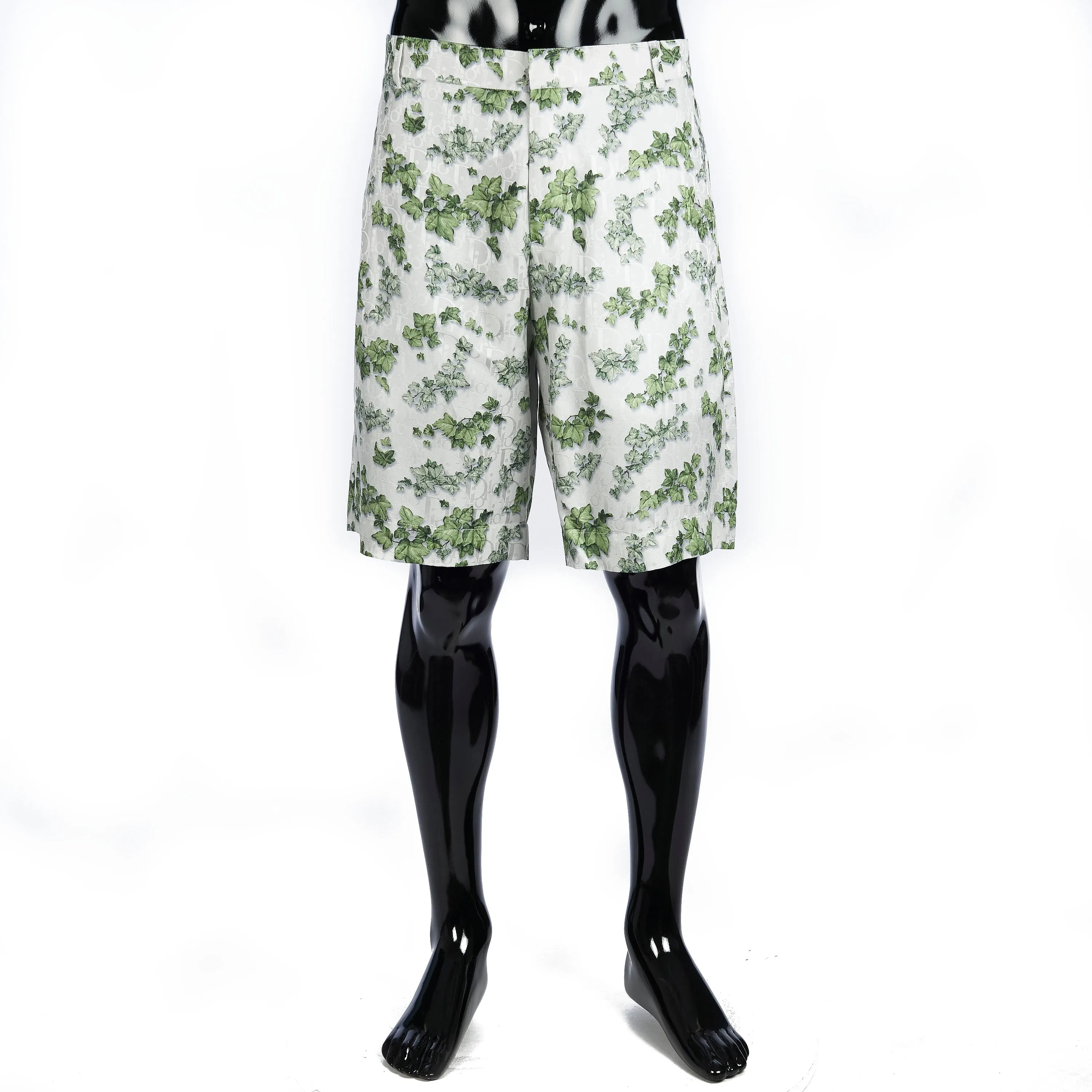 x AMOAKO BOAFO Bermuda Shorts In White Dior Oblique Jacquard