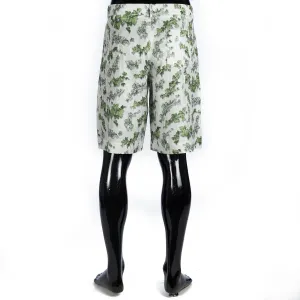 x AMOAKO BOAFO Bermuda Shorts In White Dior Oblique Jacquard