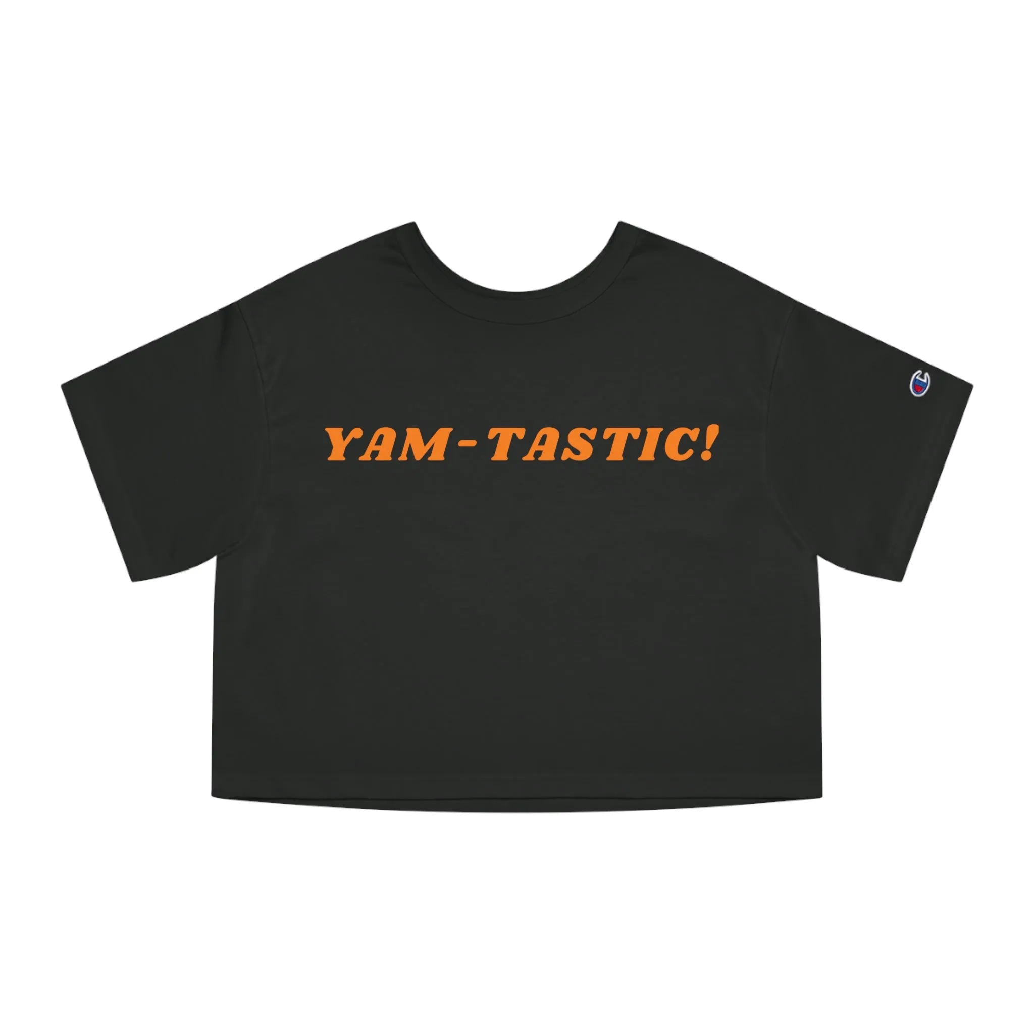 YAM-TASTIC! Champion Women's Heritage Cropped T-Shirt