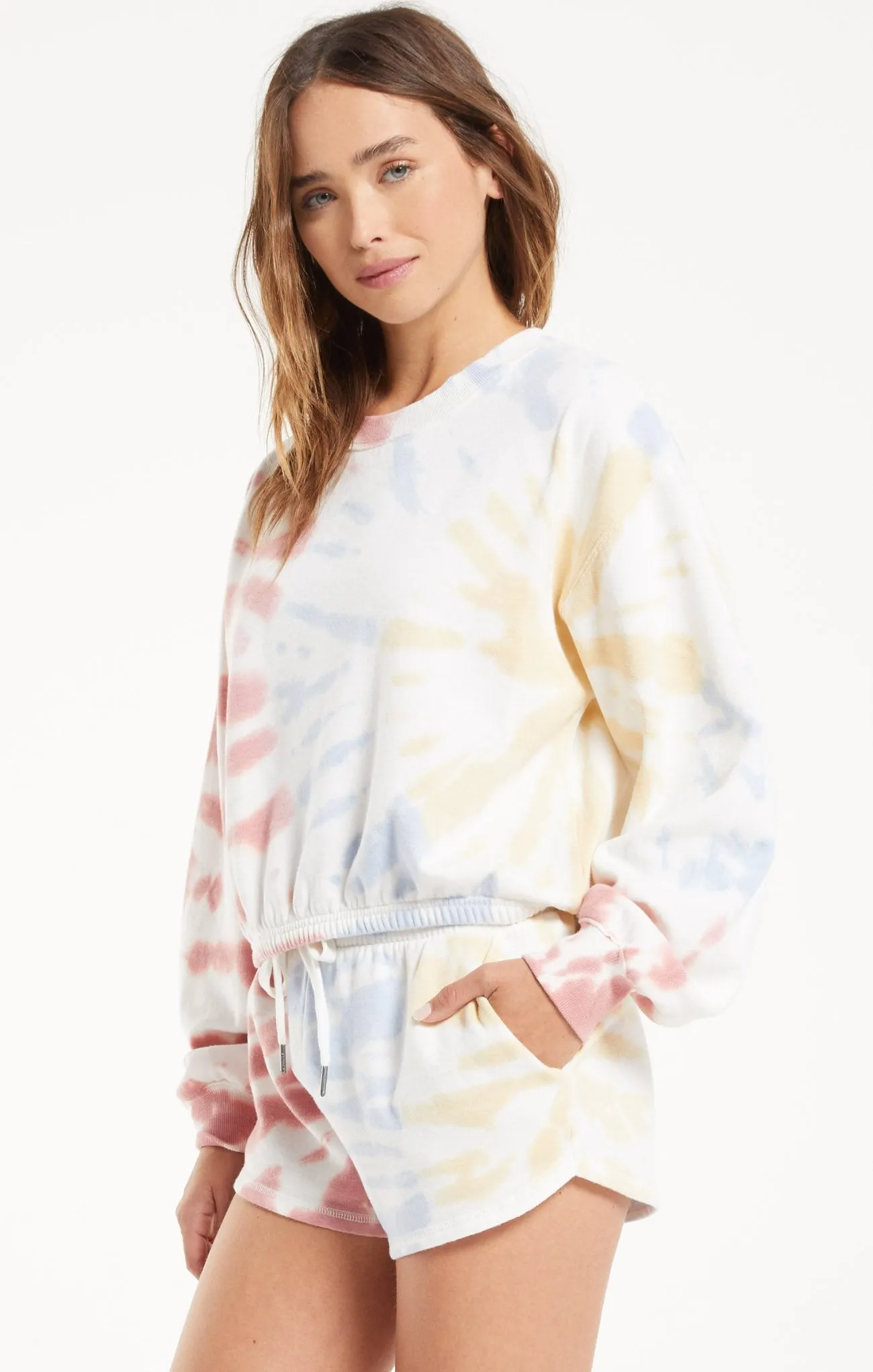 z supply Britton Tie Dye Pullover