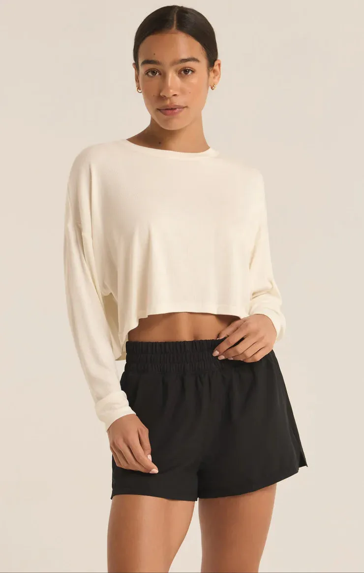 Z Supply | Layer On Rib LS Top {Sea Salt}
