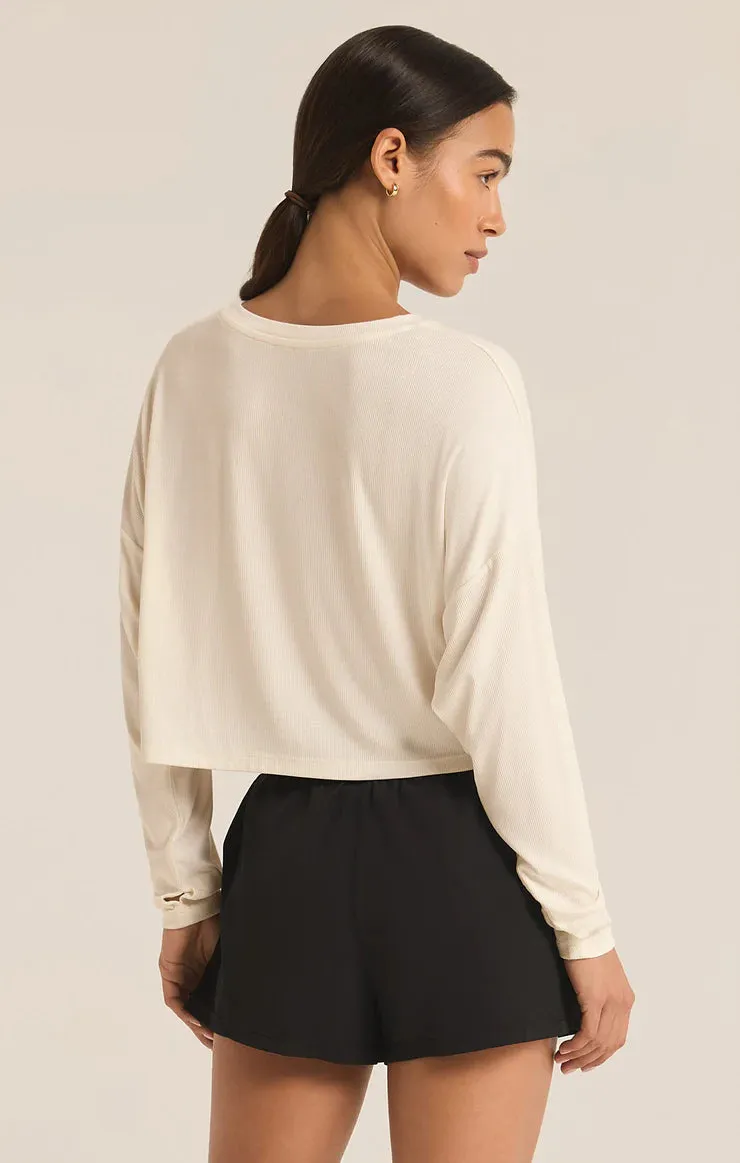 Z Supply | Layer On Rib LS Top {Sea Salt}